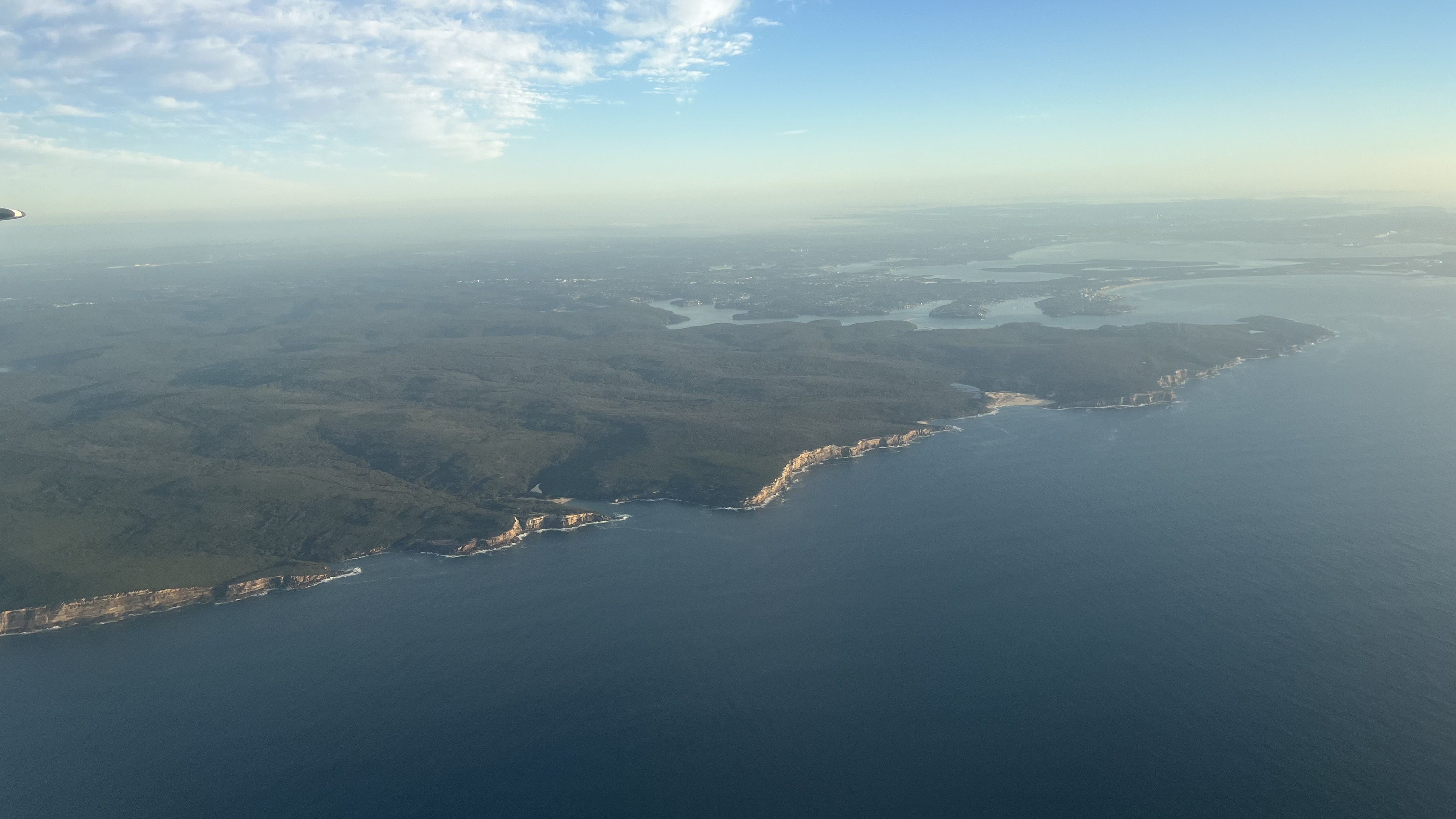 Photographed over the Blue Mountains national park